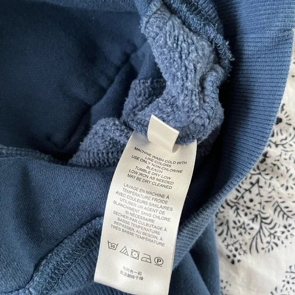 Free People Blue Half-Zip Sweatshirt - Picture 9 of 12